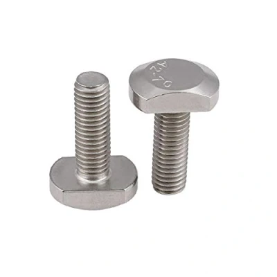 Image of Dreneco T Slot Bolts 304 Stainless Steel Hammer Head Bolt M6x50mm,5 pcs