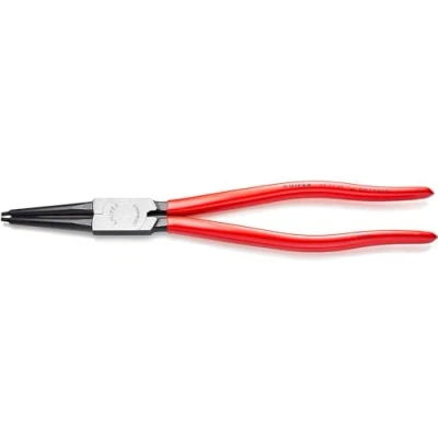Image of Knipex Circlip Pliers for internal circlips in bore holes black atramentized, plastic coated 320 mm 44 11 J4