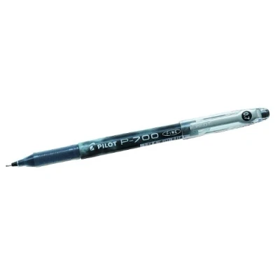 Image of Pilot P700 Gel Rollerball Pen Needle Point 0.7mm Tip Line Black Ref BLP7001 [Pack 12]
