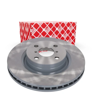 Image of 435120D210 Brake disc FEBI BILSTEIN 108540 Front Axle 280mm 22mm 4 Hole 100mm internally vented Coated TOYOTA: Yaris III Hatchback
