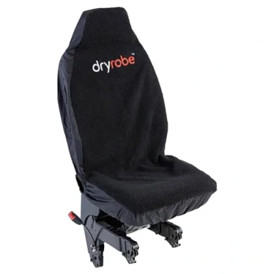 Image of Dryrobe Water repellent Car Seat Cover (Single), Black/Black