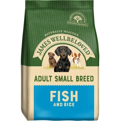 Image of James Wellbeloved Adult Small Breed Fish &amp; Rice 7.5kg