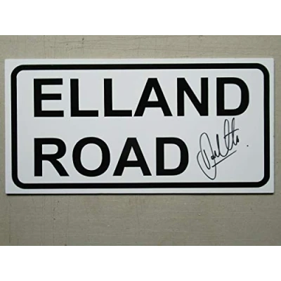 Image of EpochSign Leeds United Dominic Matteo Hand Signed Elland Road Street Sign Coa. 8X12 inches
