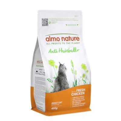 Image of almo nature Functional Anti Hairball Dry Cat Food with Chicken, 400g