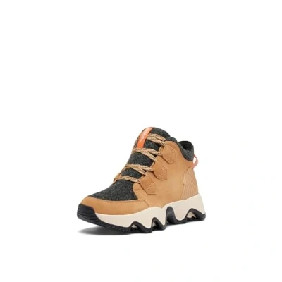 Image of Sorel Women&#039;s Kinetic Impact Caribou Plus Waterproof Boot, Tawny Buff/Black, 6 UK