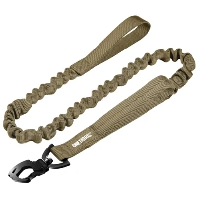 Image of OneTigris Tactical Dog Training Leash Bungee with 2 Control Handle Quick Release Nylon Leads Rope