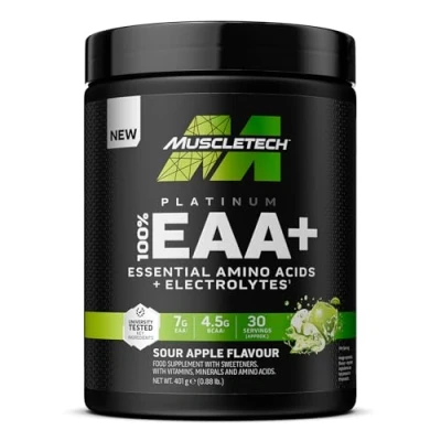 Image of MuscleTech Platinum EAA Essential Amino Acids 30 Servings Sour Apple