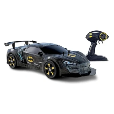 Image of BLADEZ Batman Toyz Bat Tech Remote Control Car Super Fast Action Up to 25 km/h Cool LED Wheels for Exciting Play 1:10 Scale Gifts Adults &amp; Kids 3+ Official The Toy