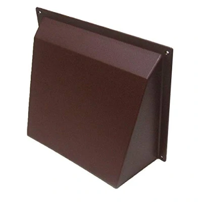 Image of 9&quot; x Brown Air Brick Hooded Cowl Cover Surface Mounted for Openings Bricks, Grilles &amp; Vents