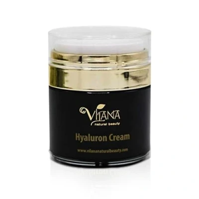 Image of Vilana Natural Beauty Hyaluron Cream 100% Natural, Sulphate Free, Vegan Face Suitable for All Skin Types 50ml with Hyaluronic Acid &amp; Essential Oils Moisturises Protects from Ageing