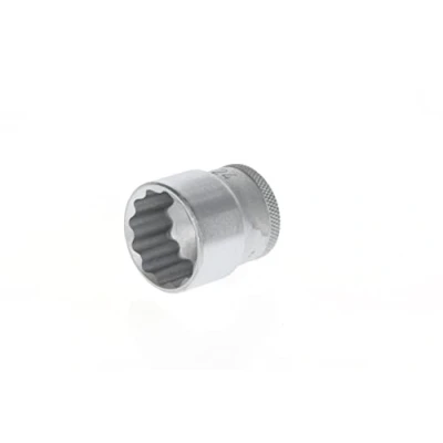 Image of GEDORE Socket, 3/8&quot; 10 mm drive, Bi hex, 24 AF, Tool, D 30 24, Chrome plated steel