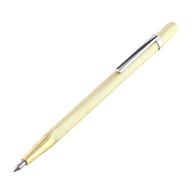 Image of 1Pcs Pocket Scriber Pen Portable Carbide Tipped Engraving Tool Aluminum Etching for Glass and Ceramic (Gold)