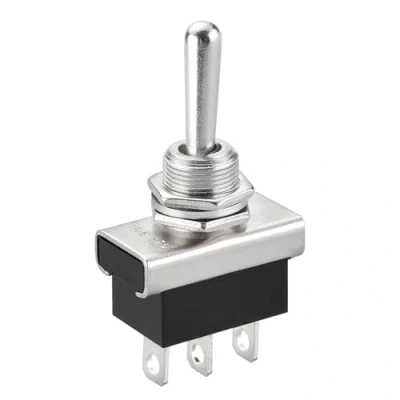 Image of Heschen Metal Toggle switch Flick Flip, KN3D 103, 12V 25A, SPDT, ON/OFF/ON, 3 Positon, Pin, for Car Dash Light (1)