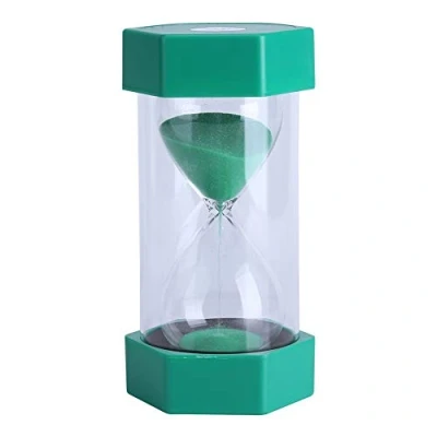 Image of Yosoo Hourglass Sand Timer 3/10/20/30/60 Minutes Clock Time Management Set Home Office Decor Gift(10 Green)