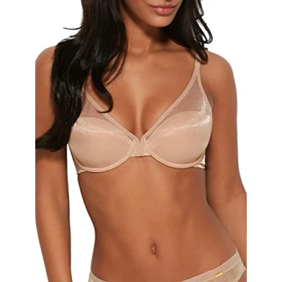 Image of Gossard Women&#039;s Glossies High Apex Light Padded Bra, Nude, 30F