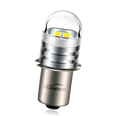 Image of Ruiandsion P13.5S LED Bulb 6V 2835 2SMD Chips Upgrade for Headlamps Flashlights Torch Light, Non Polarity (Pack of 1)