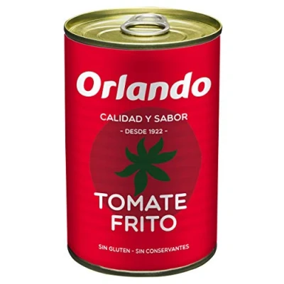 Image of Tomato Sauce Orlando Tomate Frito Sofrito Base Smooth Pasta Gluten Free &amp; Vegan 400g, [Pack of 12]