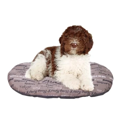 Image of Ferplast Dog Cushion Relax, for medium sized dogs, Cat Cushion, Mat kennels and cars Washable in Cotton with Soft Padding, 78 x 50 m. Brown