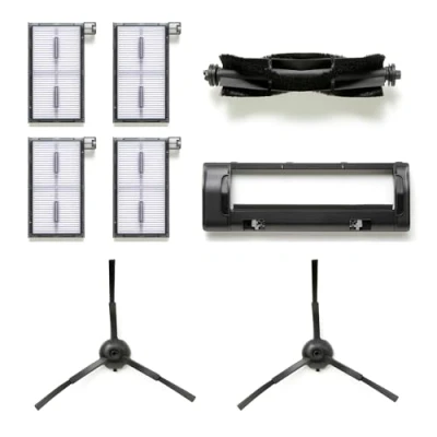 Image of Replacement Parts Kit for eufy X8 Pro Series Robot Vacuums, Rolling Brush x1 + Guard Side x2 Washable Filter x4