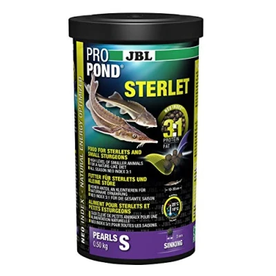 Image of JBL Food for Sterlets and Small Sturgeons, Sinking Pearls, Special Food, ProPond Sterlet, Size S, 0.5 kg