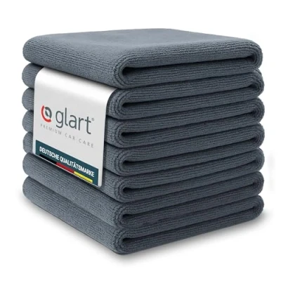 Image of Glart Set of 7 all around car paint protecting, fluffy microfiber cloths 380 GSM polishing for car, motorcycle &amp; machine, detailing cloth set, 40x40 cm