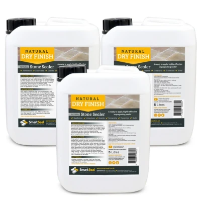 Image of Smartseal Natural Stone Sealer Dry Finish 5 Liter Pack of 3