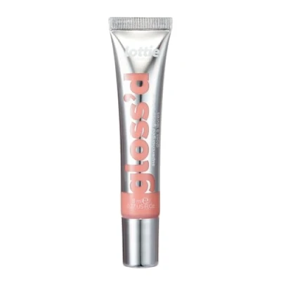 Image of Drenched Hydrating gloss oil Tint Lottie London Gloss&#039;d in Drenched, a nourishing hybrid with light wash of color for full, shiny lips without stickiness