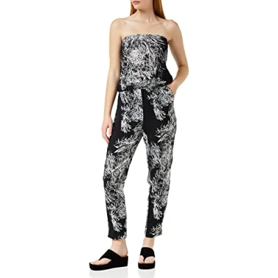 Image of Urban Classics Women&#039;s Ladies Viscose Bandeau Jumpsuit, Limb, XS