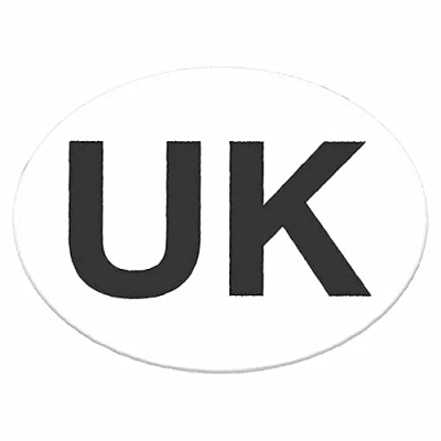 Image of Motacare® UK Car Sticker for Europe, Self Adhesive Oval Vinyl Stickers Car, Vans, Trucks