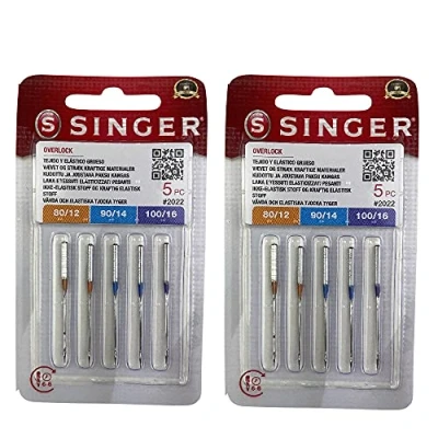 Image of Singer 2 Pack Overlock Needles 2022 ELx705 for 14SH Sewing Machine