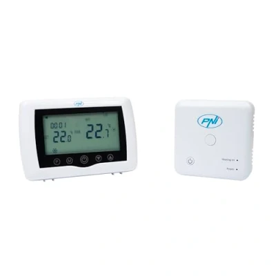 Image of PNI Smart Thermostat CT36 PRO Wireless, with WiFi, Control via TuyaSmart APP Internet, Plants, Heating Cooling in Winter and Summer, programmable, White