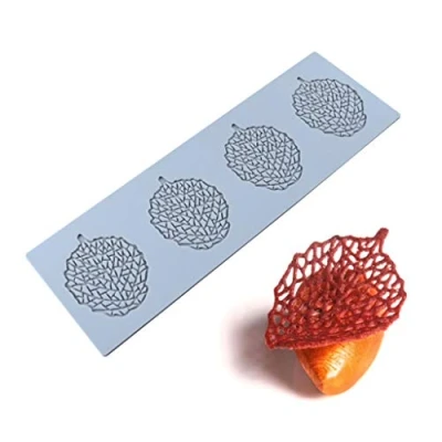 Image of ZIRAN Cake Shape Silicone Leaves Fondant Leaf Candy Mould for Sugar Paste, Chocolate, Fondant, Butter, Soap