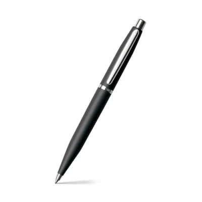 Image of Sheaffer VFM Refillable ballpoint pen, matte black finish, nickel plate trim