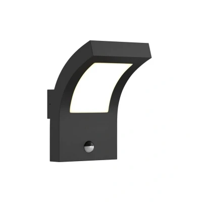 Image of Arcchio LED outdoor wall light Advik, 28 cm, anthracite, sensor