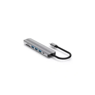 Image of CRYPTON USB C Hub 8 in 1 Adapter HDMI Ethernet 3 x 3.0 Card Reader SD/Micro SD Power Supplied for MacBook Pro, iMac, Dell XPS, ChromeBook with