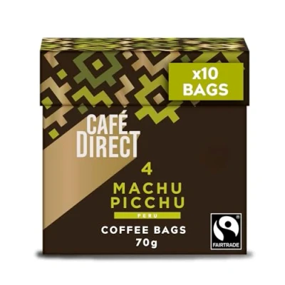 Image of Cafédirect Coffee Bags Machu Picchu Fairtrade Arabica 10 x 7g
