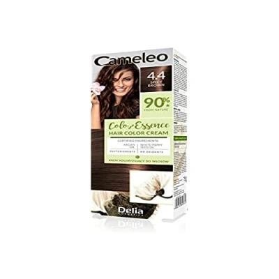 Image of Cameleo Color Essence Hair Cream Spicy Brown Colouring Tone On Effect up to 8 Washes Natural Colour Refreshment Nourishing White Poppy, Argan Oils 75g