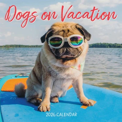Image of Dogs on Vacation Calendar 2026