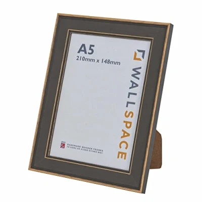 Image of Wall Space A5 Grey Frame Shabby Chic Photo Rustic WOOD Frames Every Picture is made from SOLID and has REAL GLASS