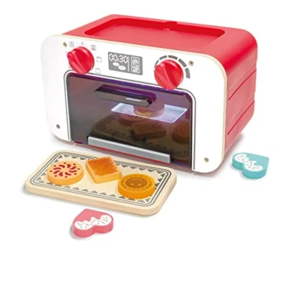 Image of Hape E3183 Baking Oven with Magic Cookies Color Changing, Red, S