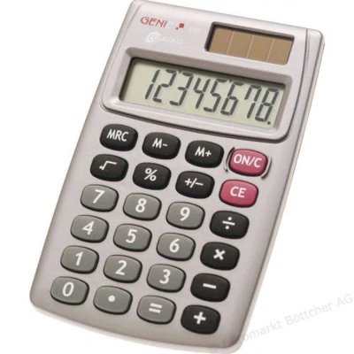 Image of Dieter Gerth 10274 8 Digit Value Genie 510 Pocket Calculator