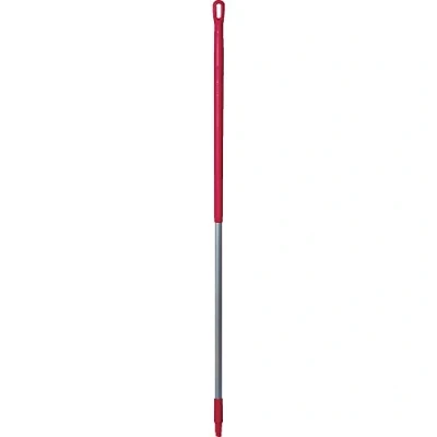 Image of Vikan 29374 Aluminium Handle, Red, 31mm Diameter, 1510mm Length