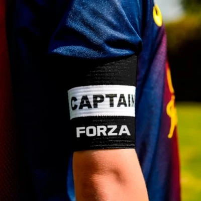 Image of FORZA Captains Armbands Adult &amp; Junior Elastic Sport Arm Band for Football, Rugby More [7 Colour Options] (Black, Junior)