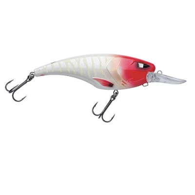 Image of Berkley Zilla Deep Crank 115 Red Head Zebra Plug