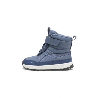 Image of PUMA Evolve Boot AC+ PS Sneaker, Inky Blue Persian White, 12 UK Child