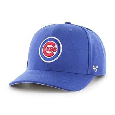 Image of 47 MLB Chicago Cubs Cold Zone MVP DP Unisex Baseball Cap, Snapback, Badge Logo, Colour Royal Blue