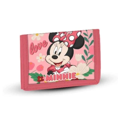 Image of Disney Minnie Mouse Garden Velcro Wallet, Pink, 21.5 x 9 cm