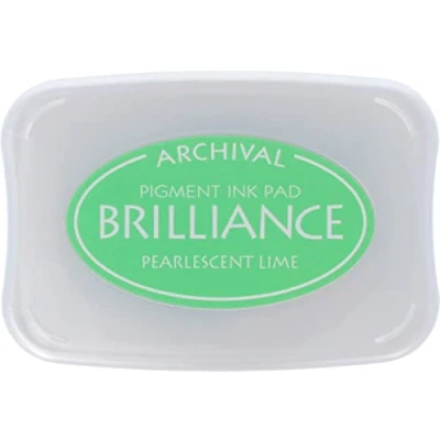 Image of Tsukineko Brilliance Ink Pad, Pearlescent Lime,BIP42