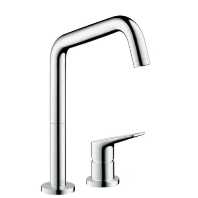Image of AXOR 34820000 Citterio M 2 Hole Kitchen Tap 240 with Swivel spout Mixer, Chrome