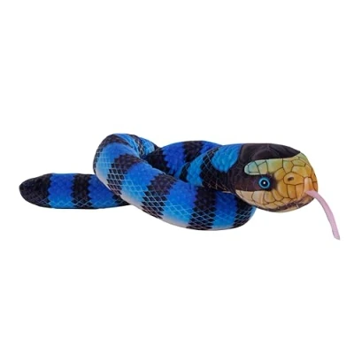 Image of Wild Republic Snakes Eco Yellow Lipped, Stuffed Animal, 54 Inches, Plush Toy, Fill is Spun Recycled Water Bottles, friendly